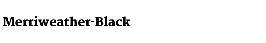 font Merriweather-Black download