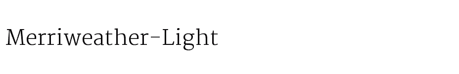 font Merriweather-Light download