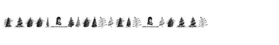 font Merry-Christmas-Trees download