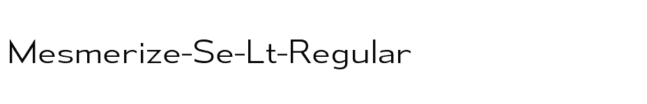 font Mesmerize-Se-Lt-Regular download
