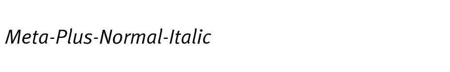 font Meta-Plus-Normal-Italic download