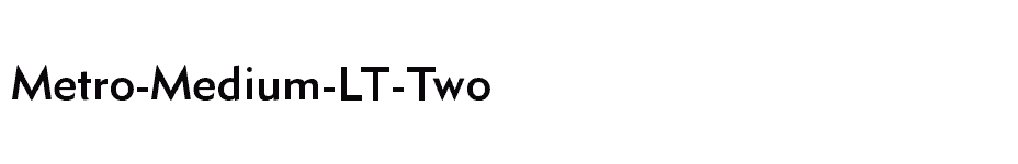 font Metro-Medium-LT-Two download