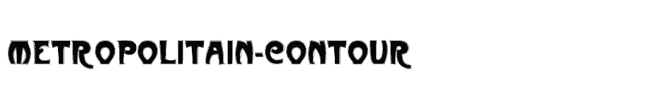 font Metropolitain-Contour download