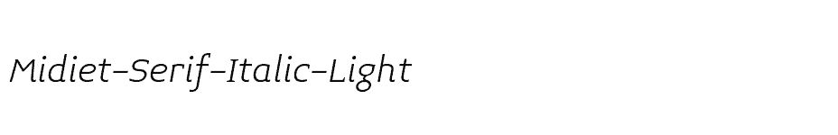 font Midiet-Serif-Italic-Light download