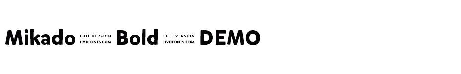 font Mikado-Bold-DEMO download