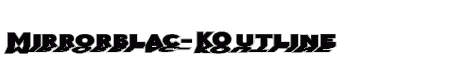 font Mirrorblac-KOutline download