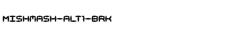 font Mishmash-ALT1-BRK download