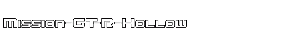 font Mission-GT-R-Hollow download