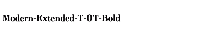 font Modern-Extended-T-OT-Bold download