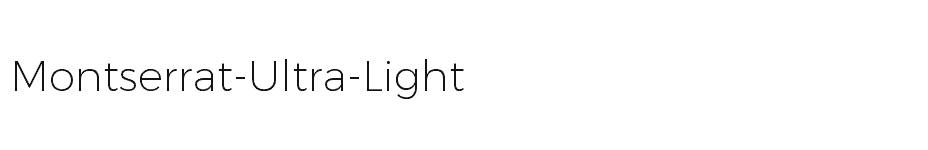 font Montserrat-Ultra-Light download