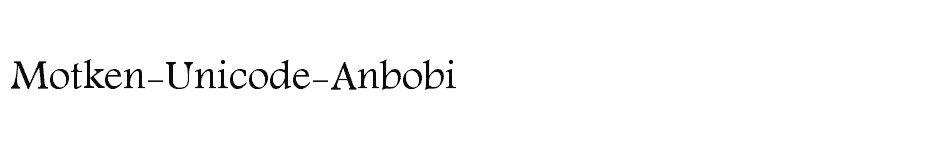 font Motken-Unicode-Anbobi download