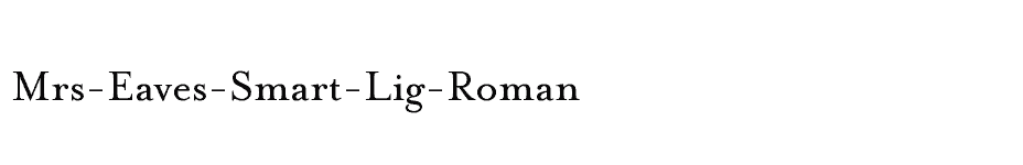 font Mrs-Eaves-Smart-Lig-Roman download