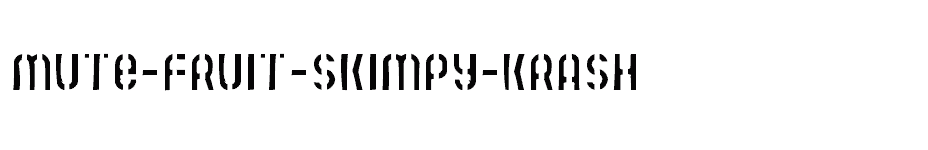 font Mute-Fruit-Skimpy-Krash download