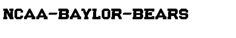 font NCAA-Baylor-Bears download