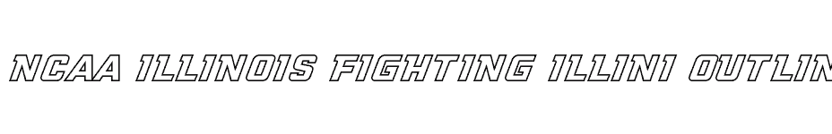 font NCAA-Illinois-Fighting-Illini-Outline download