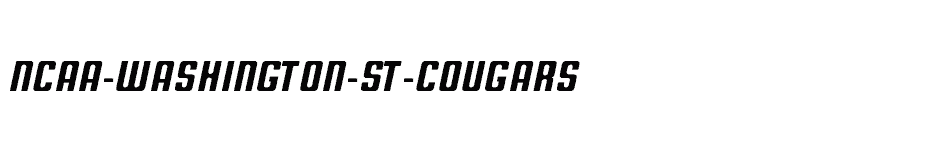 font NCAA-Washington-St-Cougars download