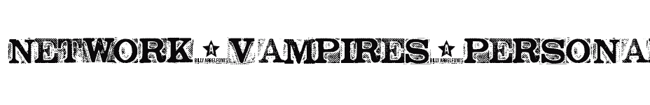 font NETWORK-VAMPIRES-personal download