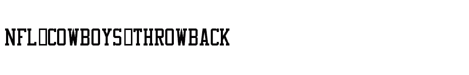 font NFL-Cowboys-Throwback download