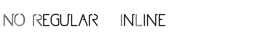 font NO-Regular---InLine download