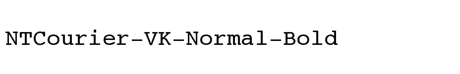 font NTCourier-VK-Normal-Bold download