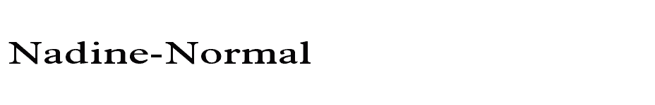 font Nadine-Normal download