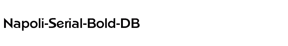 font Napoli-Serial-Bold-DB download