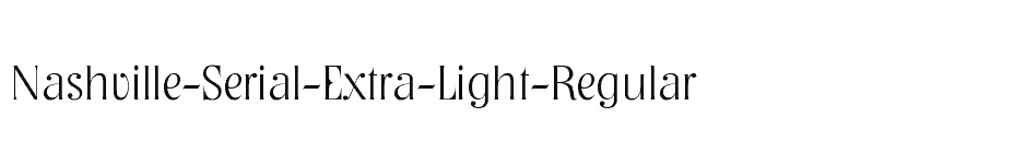 font Nashville-Serial-Extra-Light-Regular download