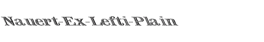 font Nauert-Ex-Lefti-Plain download