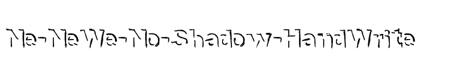 font Ne-NeWe-No-Shadow-HandWrite download