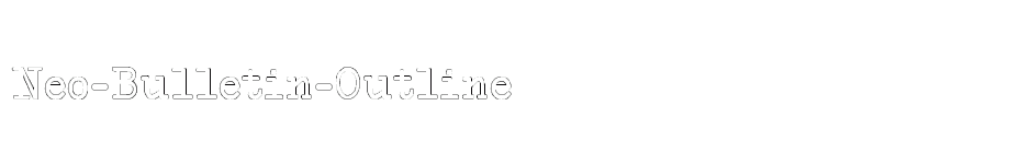 font Neo-Bulletin-Outline download