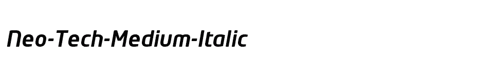 font Neo-Tech-Medium-Italic download