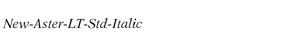 font New-Aster-LT-Std-Italic download