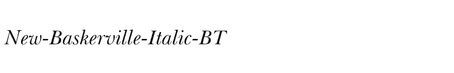 font New-Baskerville-Italic-BT download