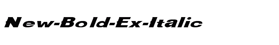 font New-Bold-Ex-Italic download