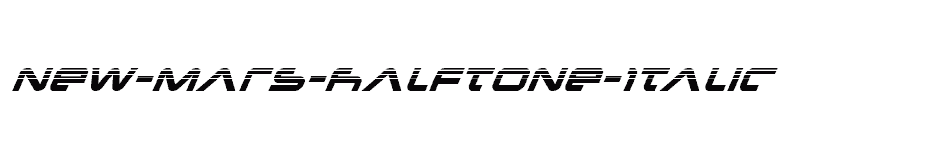 font New-Mars-Halftone-Italic download