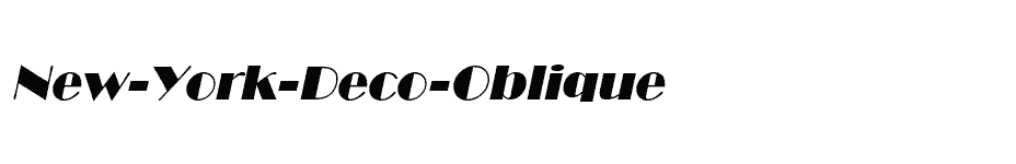 font New-York-Deco-Oblique download