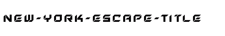 font New-York-Escape-Title download