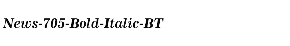 font News-705-Bold-Italic-BT download