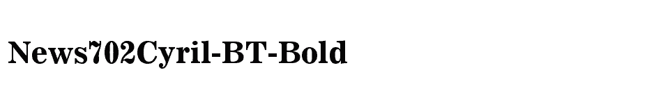 font News702Cyril-BT-Bold download