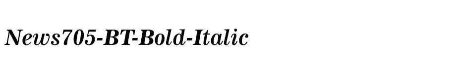font News705-BT-Bold-Italic download