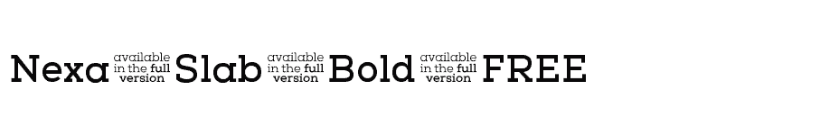 font Nexa-Slab-Bold-FREE download