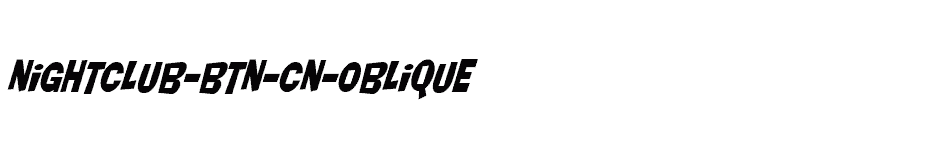 font Nightclub-BTN-Cn-Oblique download