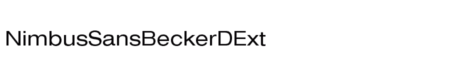 font NimbusSansBeckerDExt download