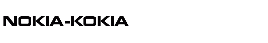 font Nokia-Kokia download