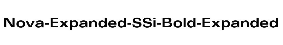 font Nova-Expanded-SSi-Bold-Expanded download
