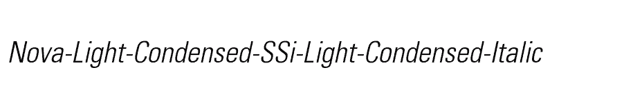 font Nova-Light-Condensed-SSi-Light-Condensed-Italic download