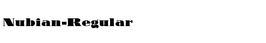 font Nubian-Regular download