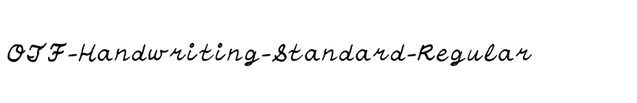 font OTF-Handwriting-Standard-Regular download