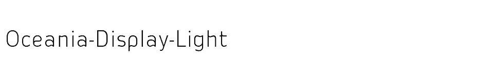 font Oceania-Display-Light download