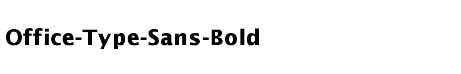 font Office-Type-Sans-Bold download